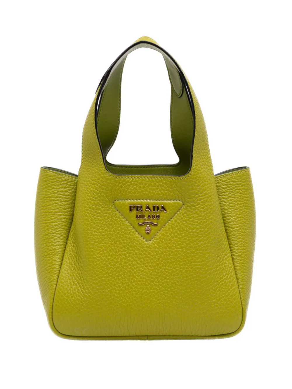 Prada Pre-Owned 2013-2026 Mini Vitello Daino Soft Dynamique handbag - Verde