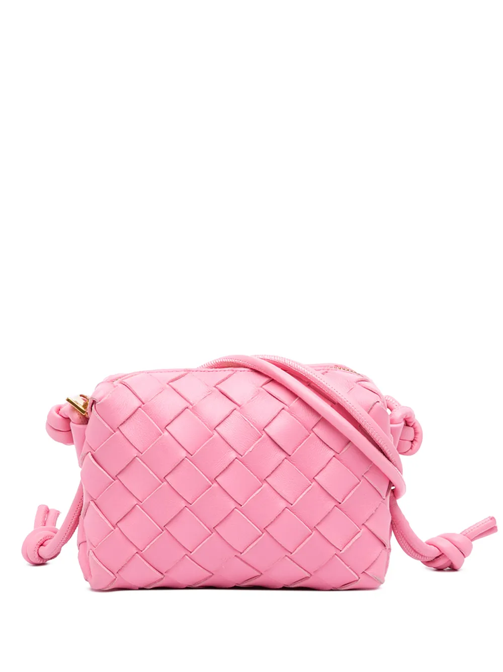 Bottega Veneta Pre-Owned 2012-2026 Candy Lambskin Intrecciato Loop Camera Bag crossbody bag - Rosa