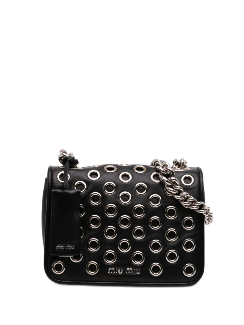 Miu Miu Pre-Owned 2010-2026 Grommet Nappa Club crossbody bag - Nero