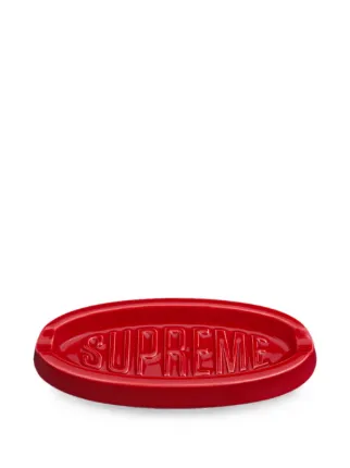 Supreme logo-embossed Oval Tray | Red | FARFETCH