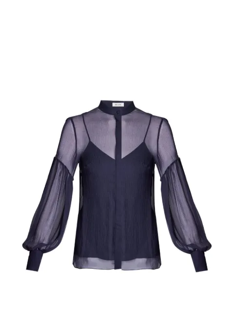 ERDEM sheer blouson-sleeve blouse
