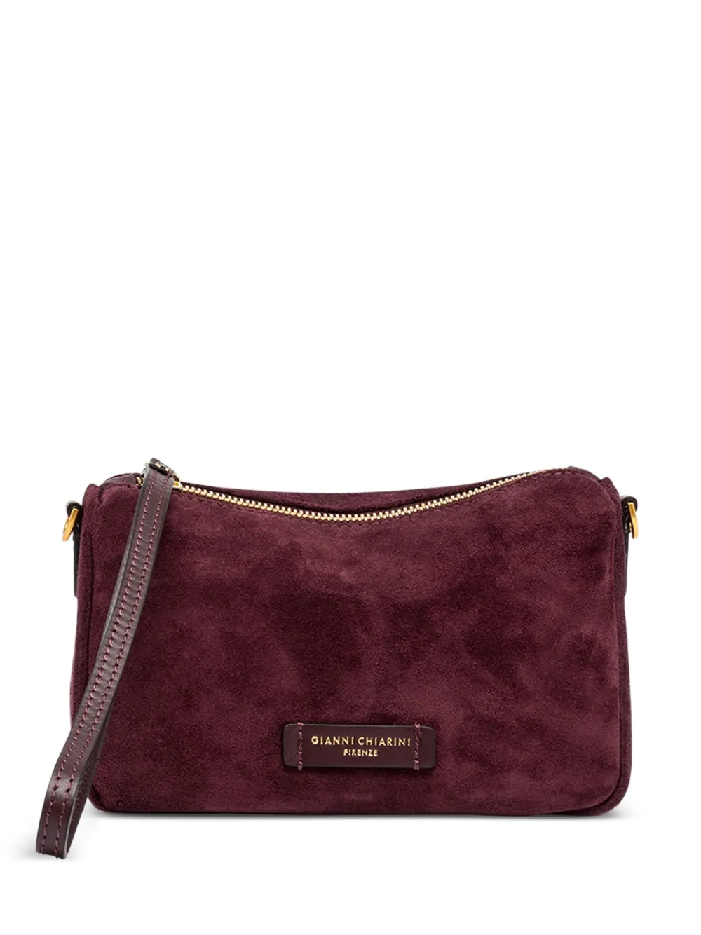 GIANNI CHIARINI Nora suede clutch bag - Violett