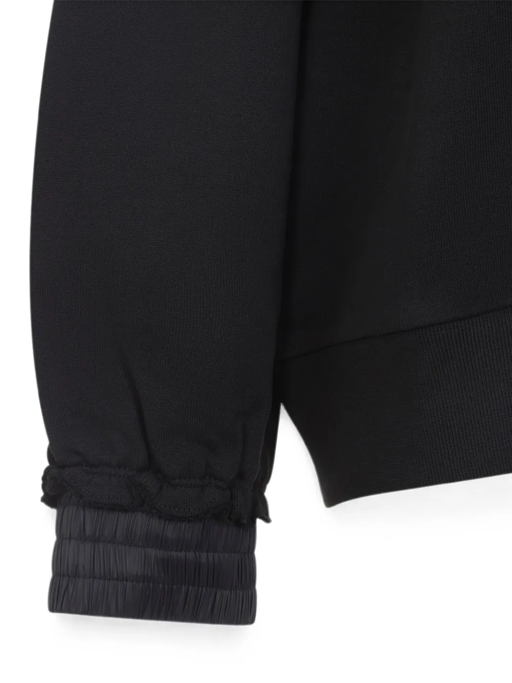 Moncler Fleece sweater met logo Zwart