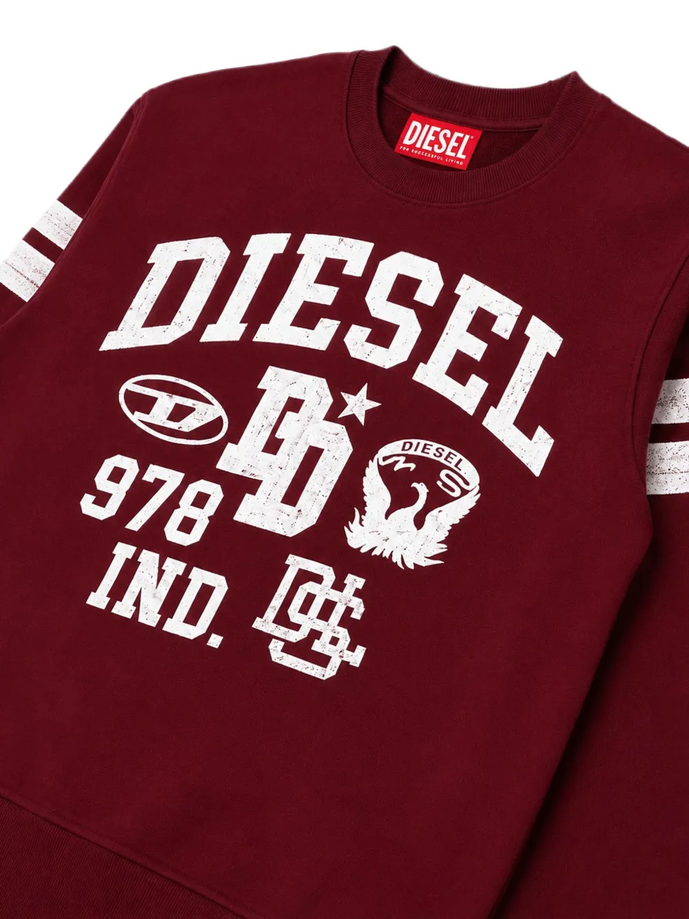 Diesel Kids Sweater met logoprint Rood