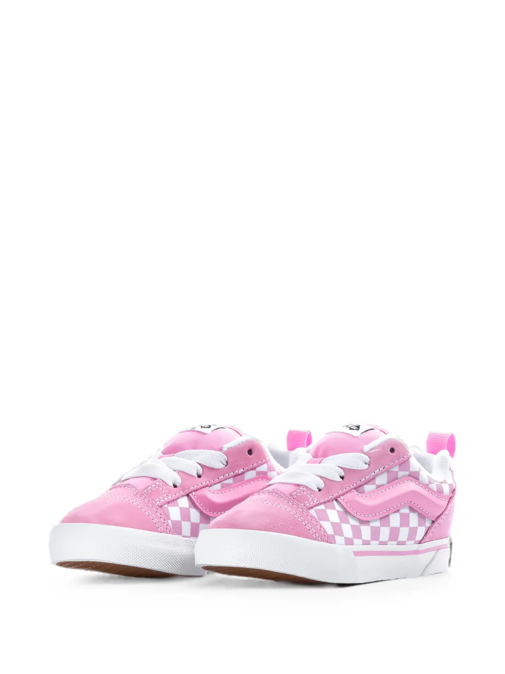 Vans Kids Knu Skool geruite sneakers Roze