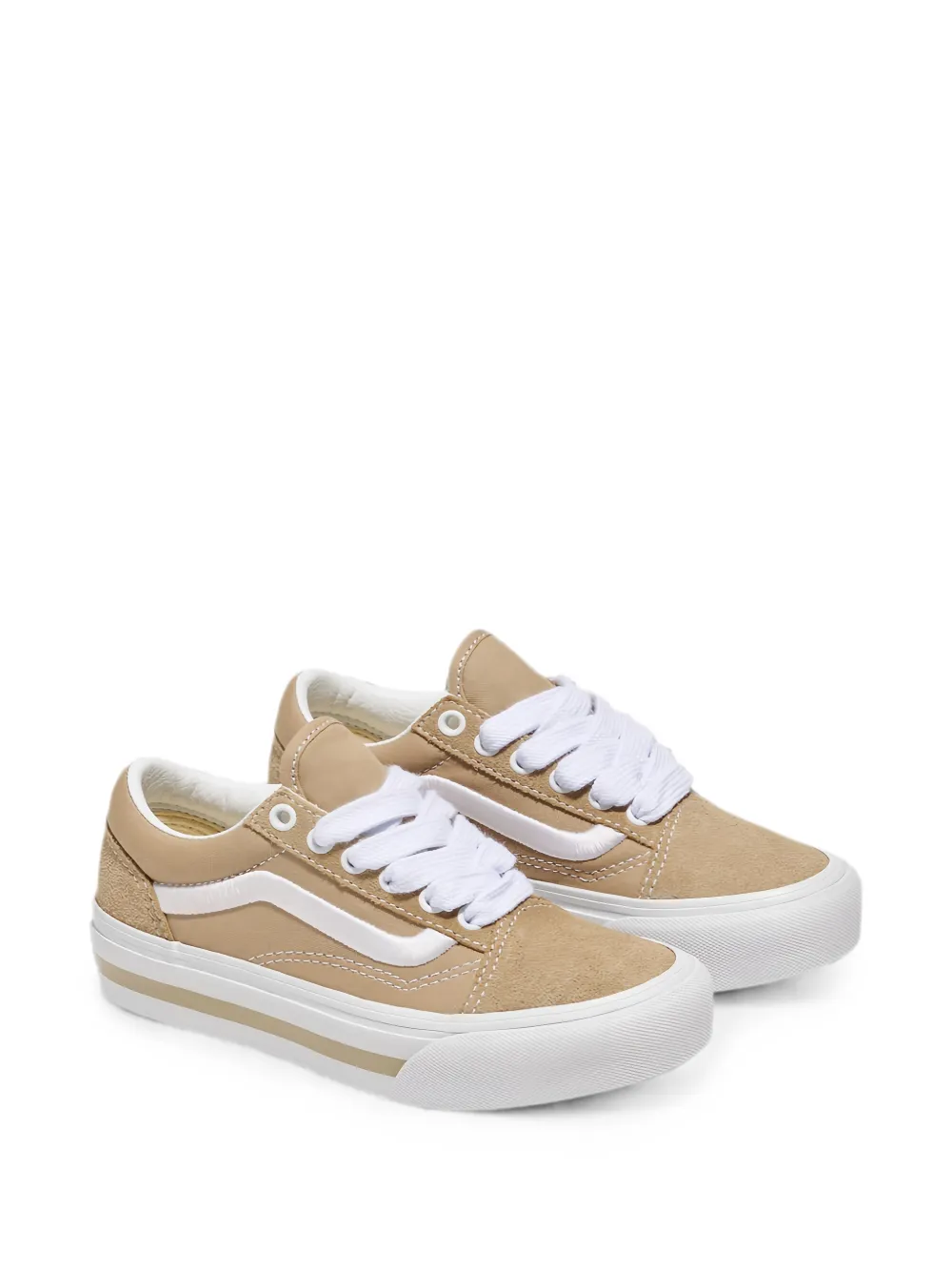 Vans Kids Old Skool sneakers met plateauzool Beige