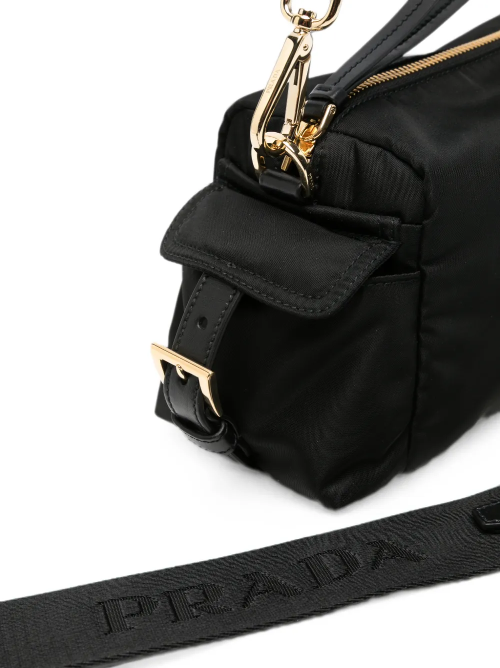 Prada Re-Nylon schoudertas Zwart