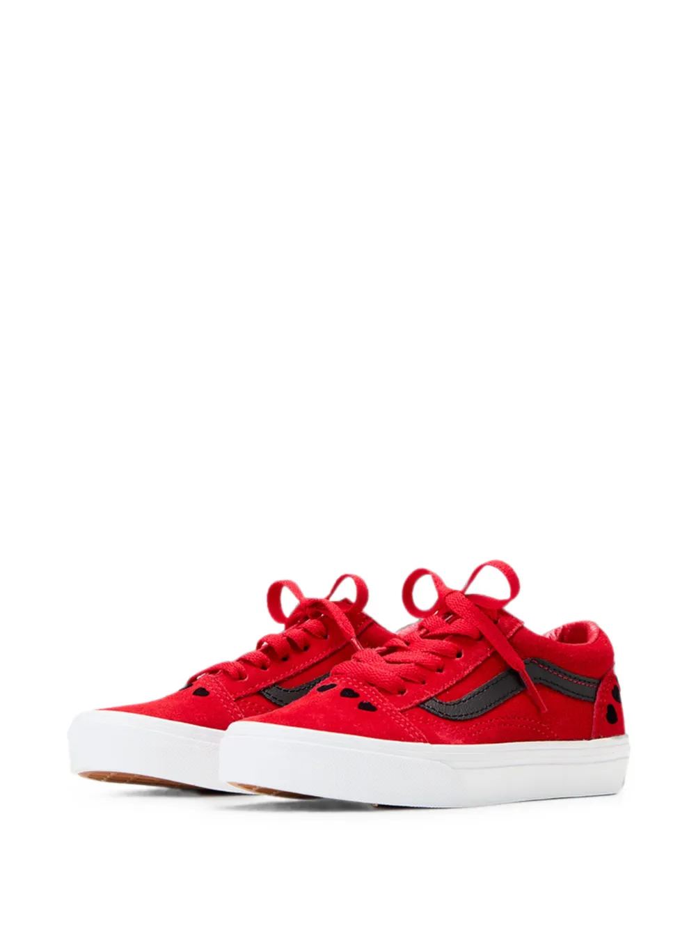 Vans Kids Old Skool sneakers met hartprint Rood