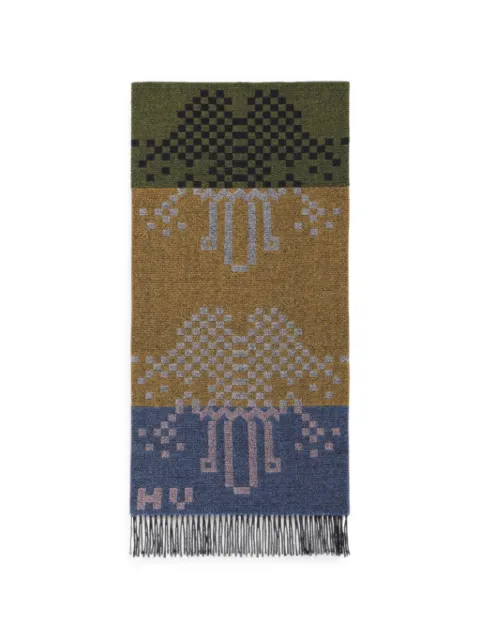 Henrik Vibskov Cross Stitch fringed scarf