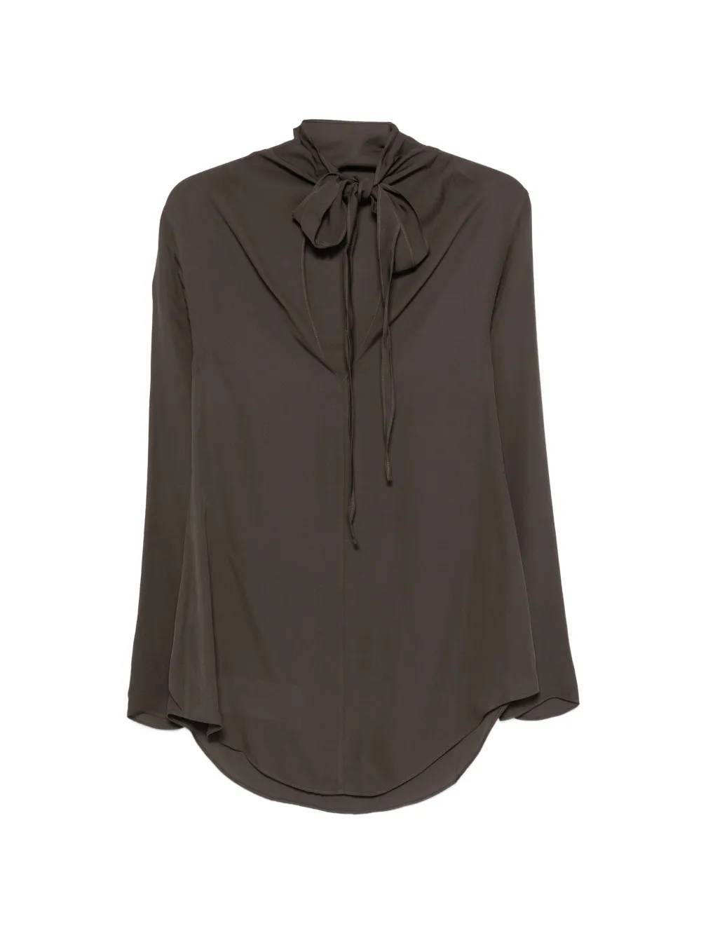 RUOHAN Blouse met strik Bruin
