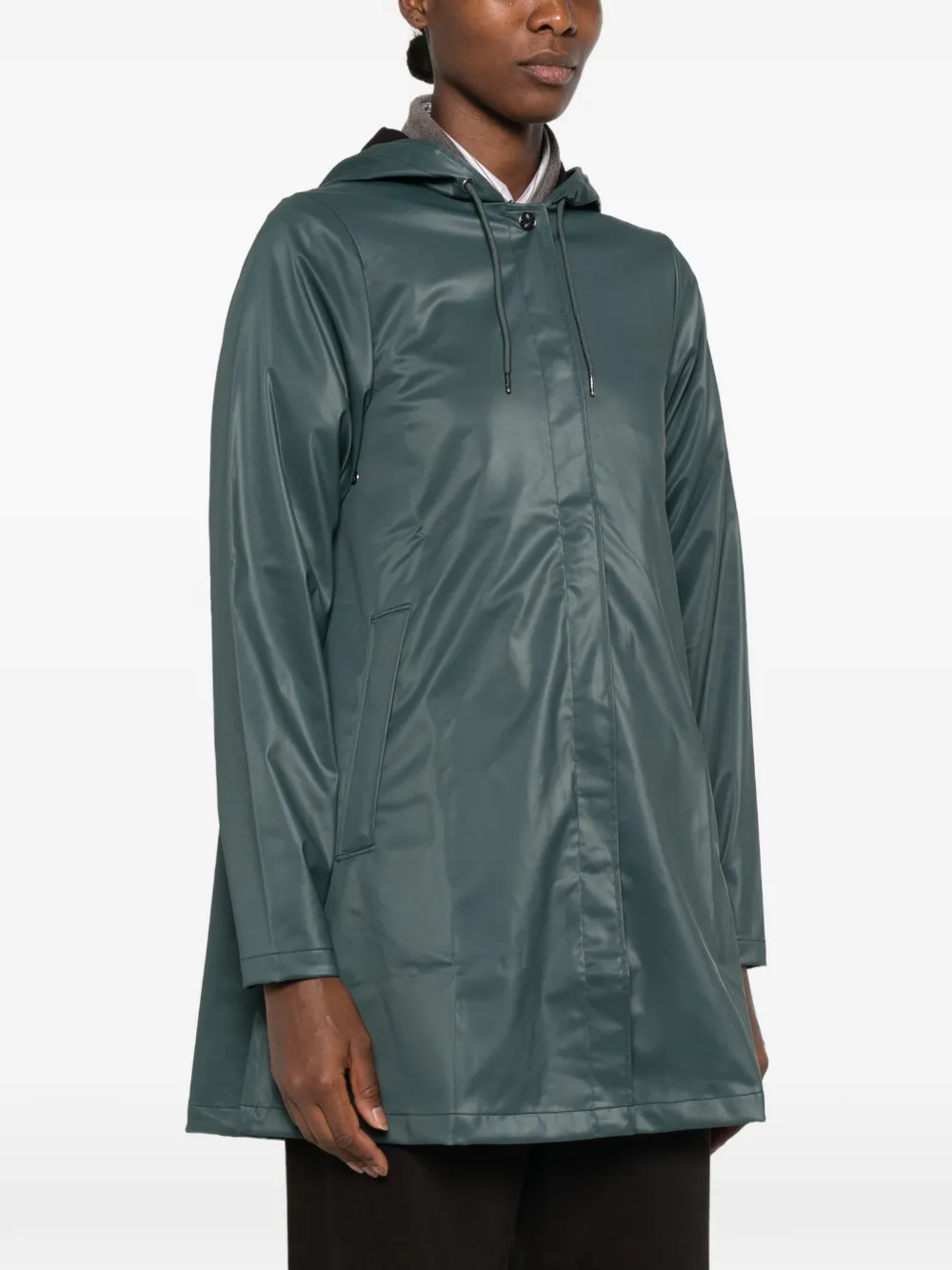 Rains Trenchcoat met A-lijn Groen