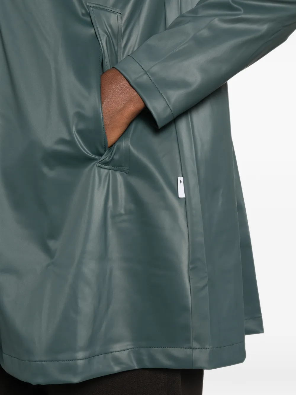 Rains Trenchcoat met A-lijn Groen