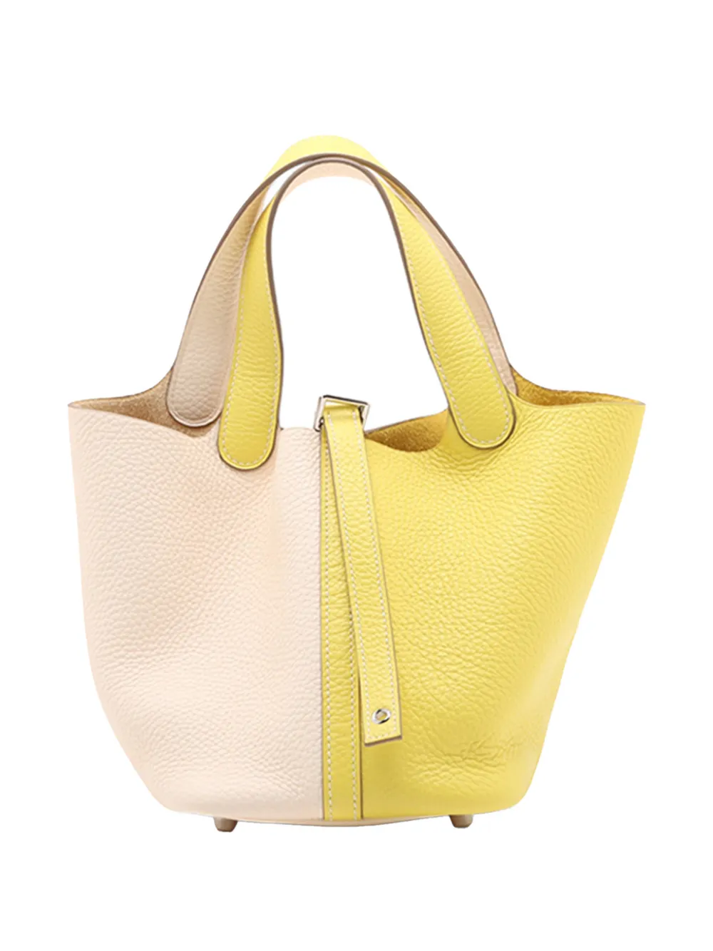 Hermès Pre-Owned 2020 Bicolor Clemence Picotin Lock 18 handbag - Bianco
