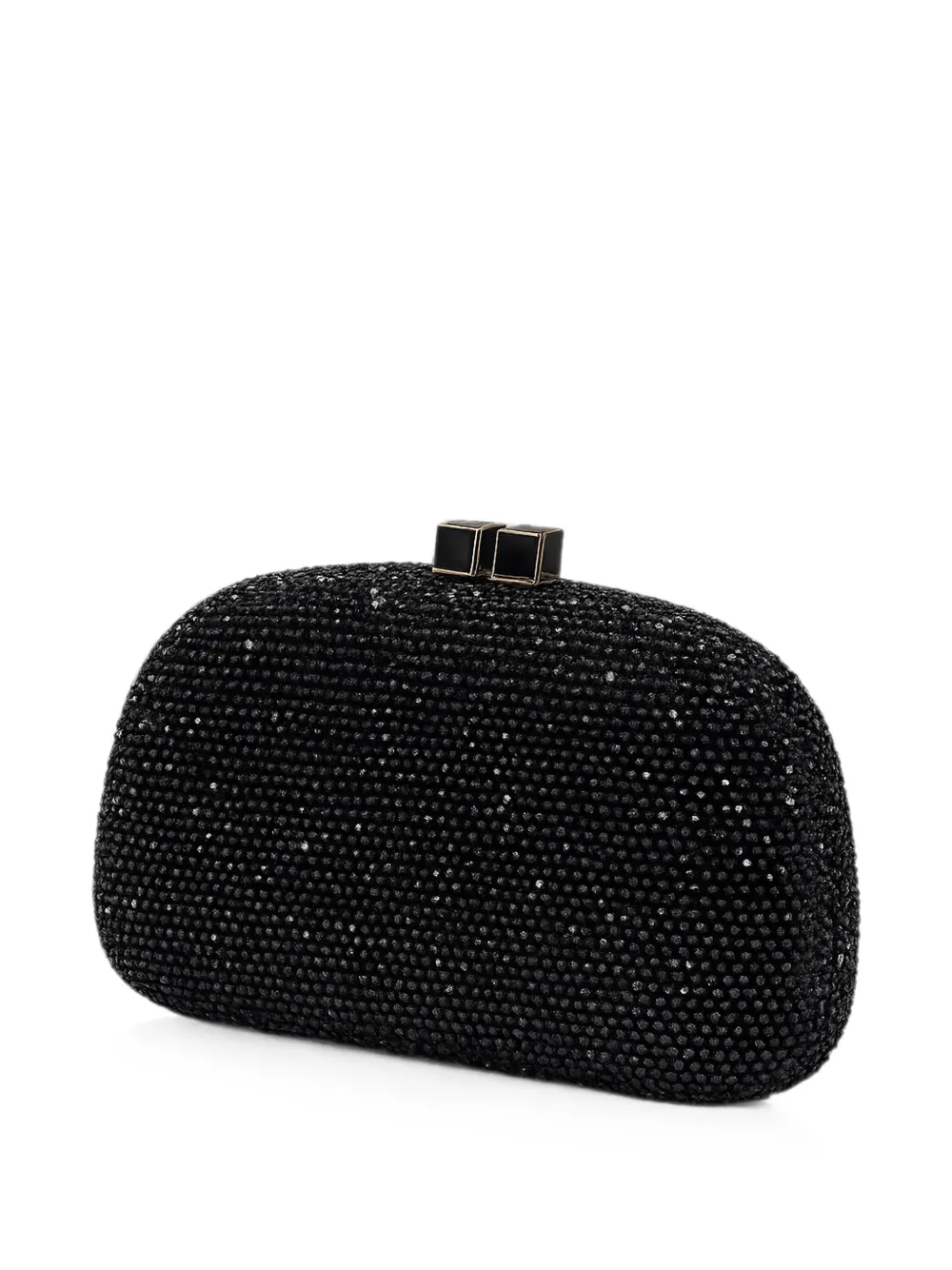 SERPUI Mia clutch verfraaid met kristallen Zwart
