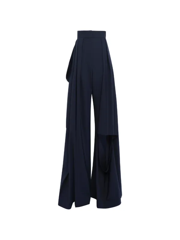 A.W.A.K.E. Mode Slit-knee Trousers in Blue