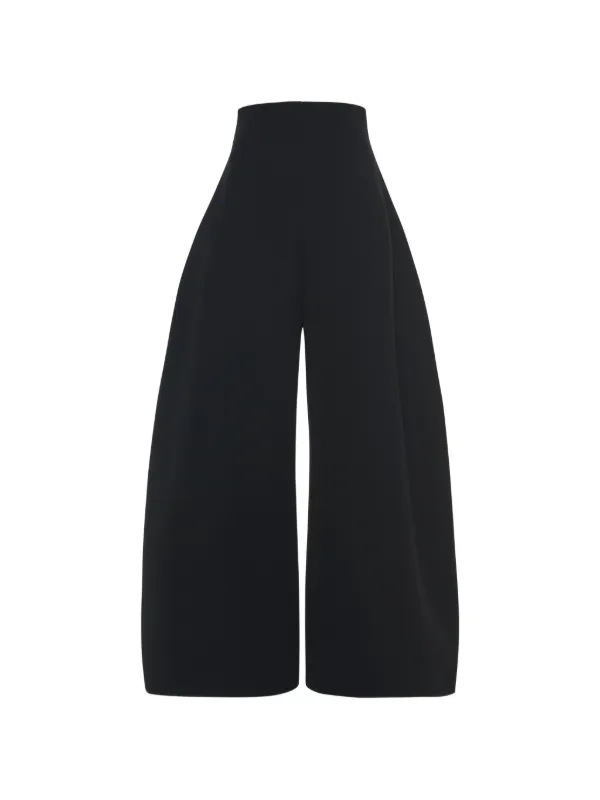 A.W.A.K.E. Mode High-rise Rounded Trousers in Black