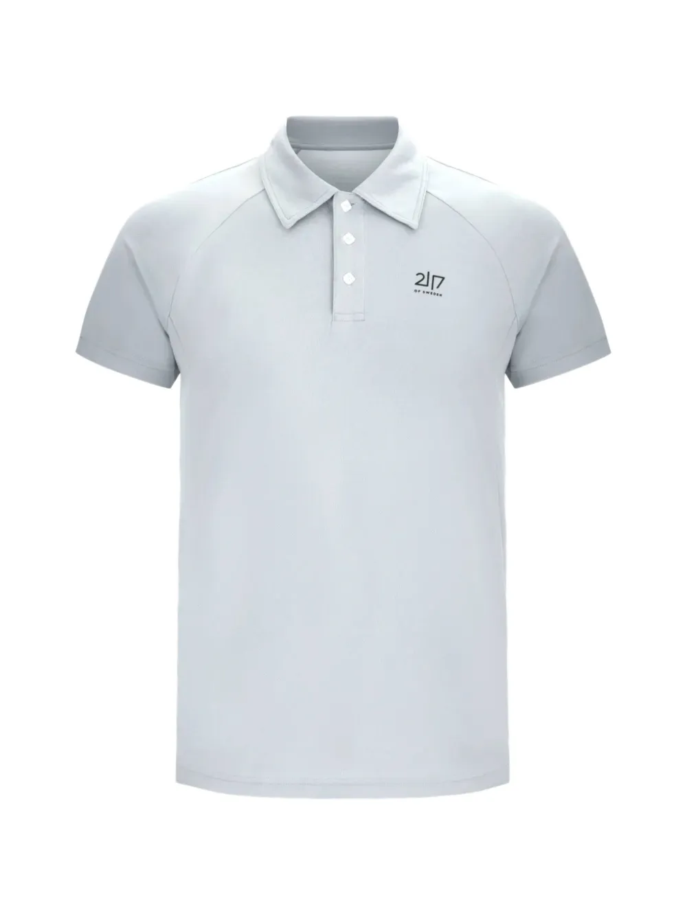 2117 of Sweden logo-print raglan-sleeve polo shirt - Grigio