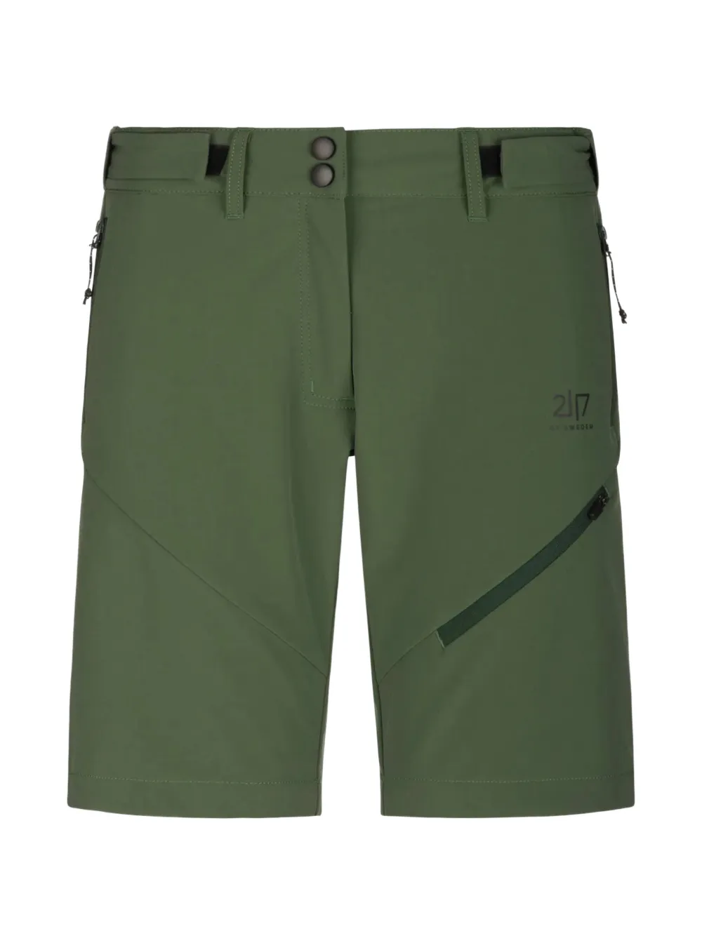 2117 of Sweden Sandhem logo-print zip-pocket shorts - Grün