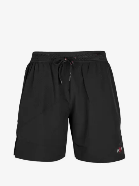I-EXE drawstring-waist panelled shorts