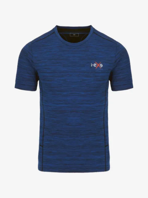 I-EXE marl-pattern logo-print T-shirt