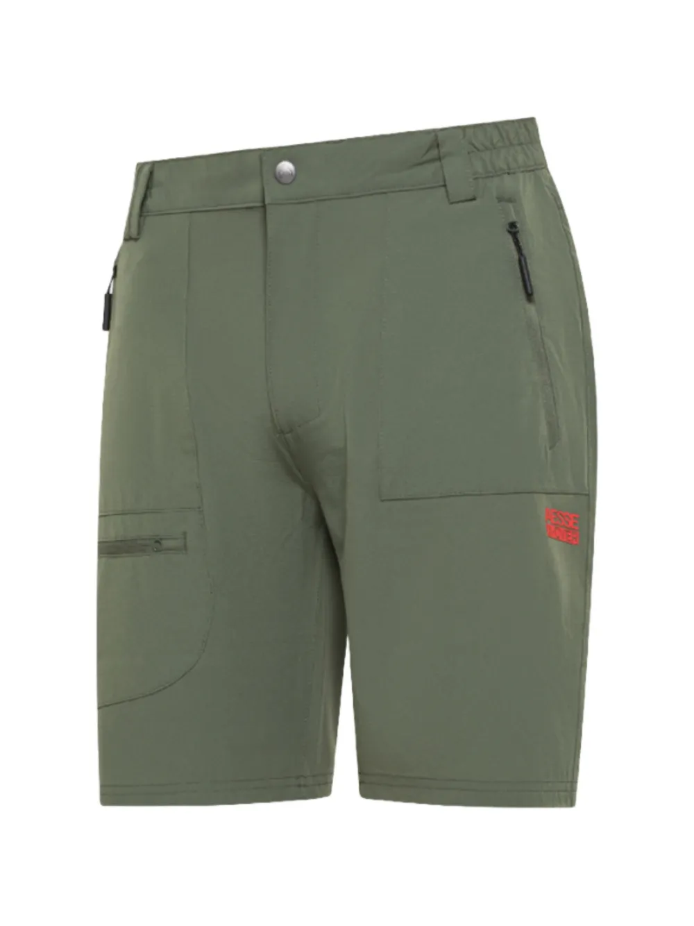 AESSE logo-print zip-pocket shorts - Verde