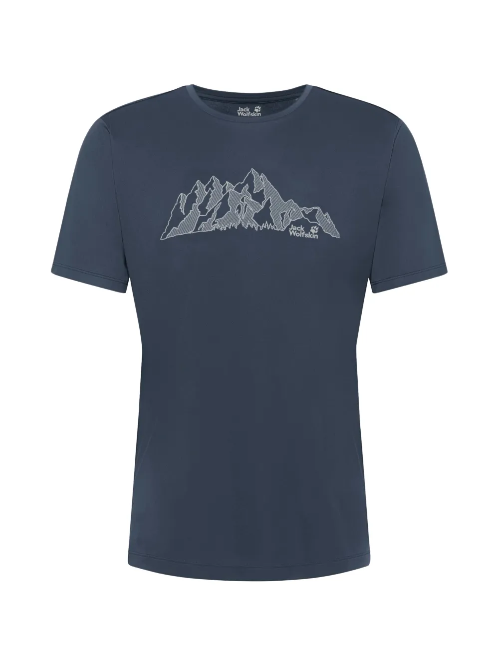 JACK WOLFSKIN Peak Graphic mountain-print T-shirt - Blu