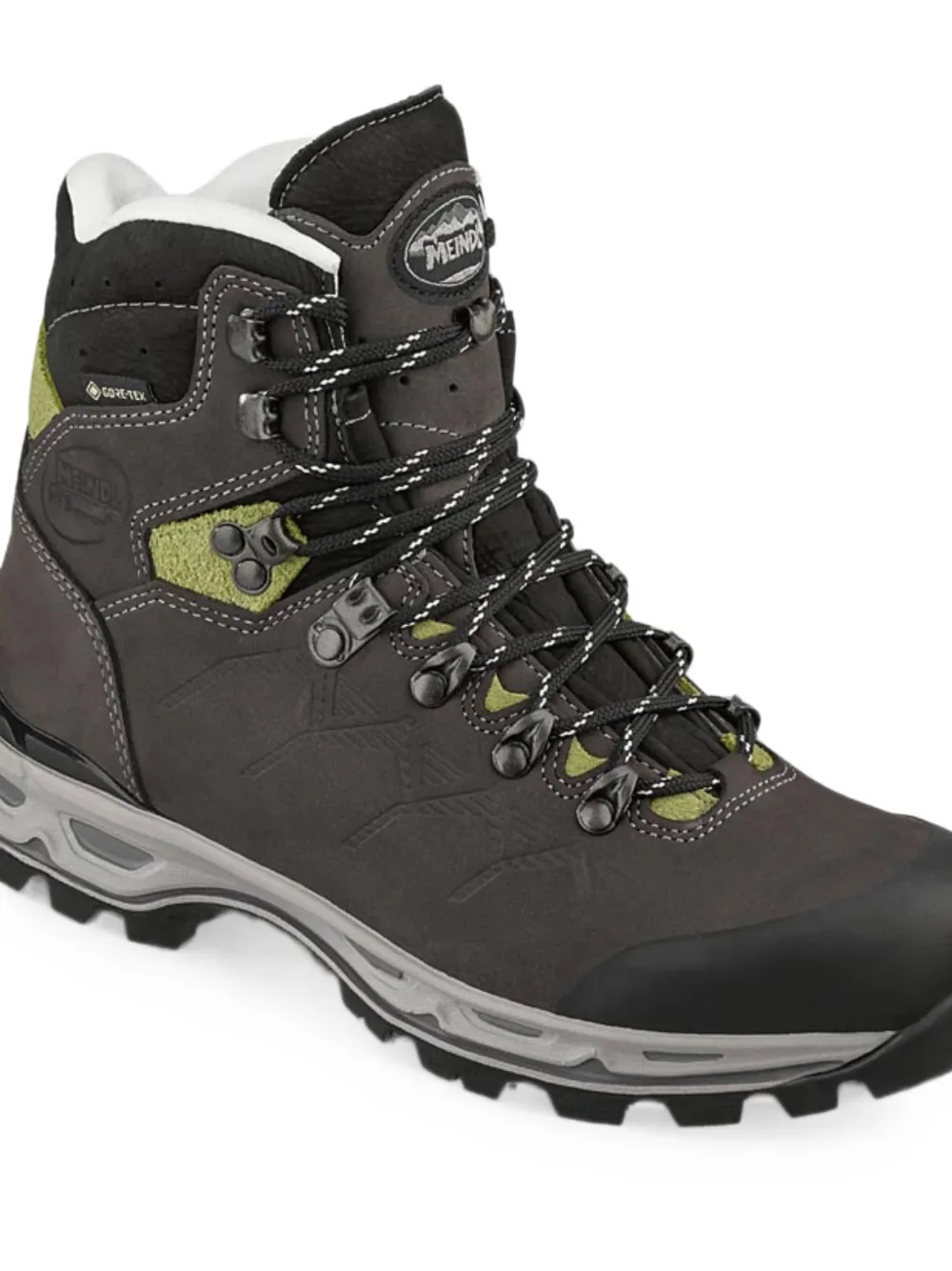 Meindl logo-patch ankle boots Grijs