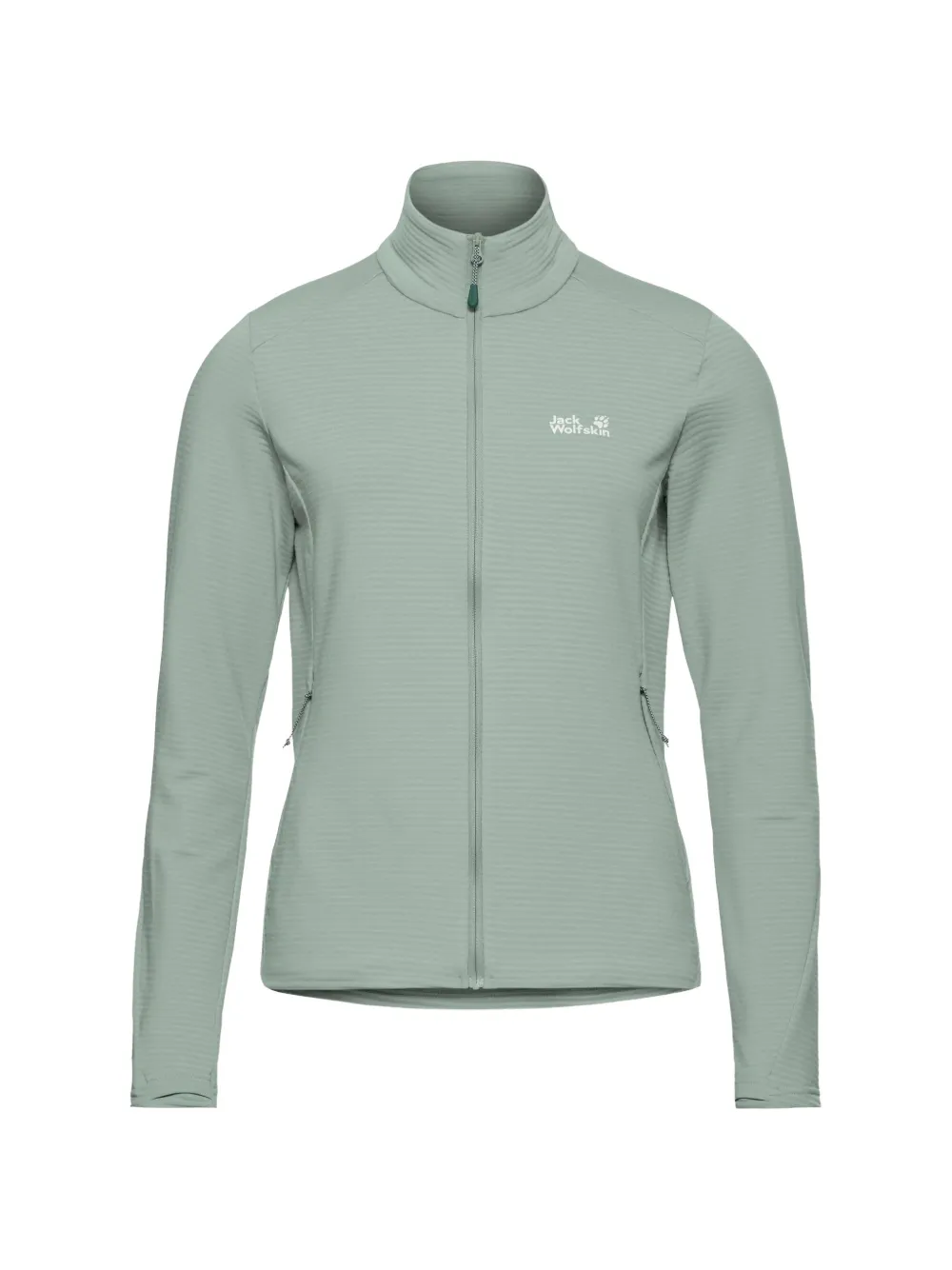 JACK WOLFSKIN Felpa con zip - Verde