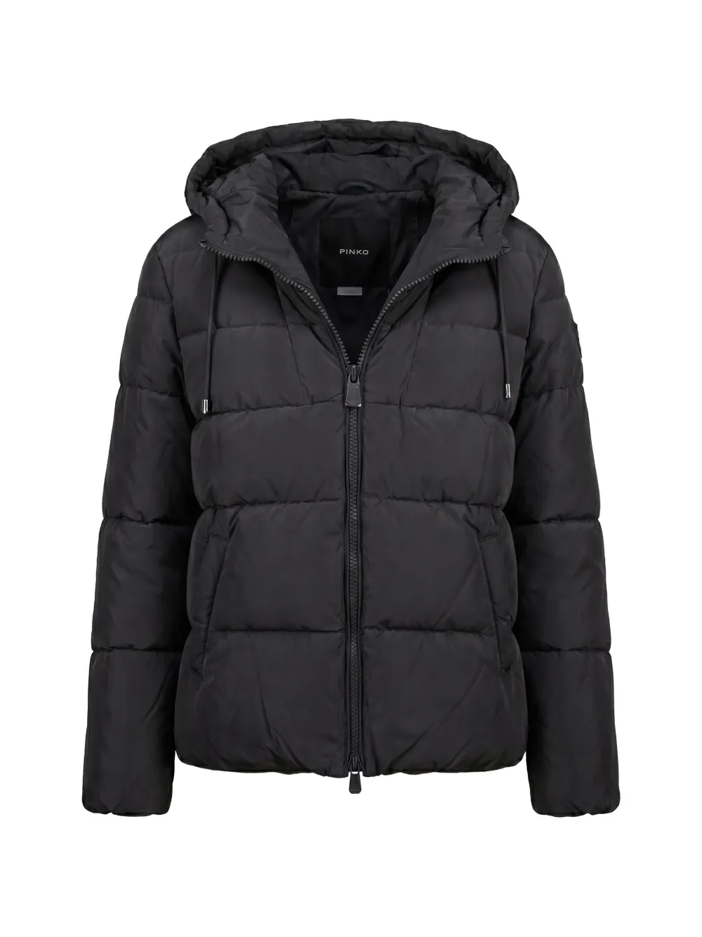 PINKO quilted hooded jacket - Schwarz