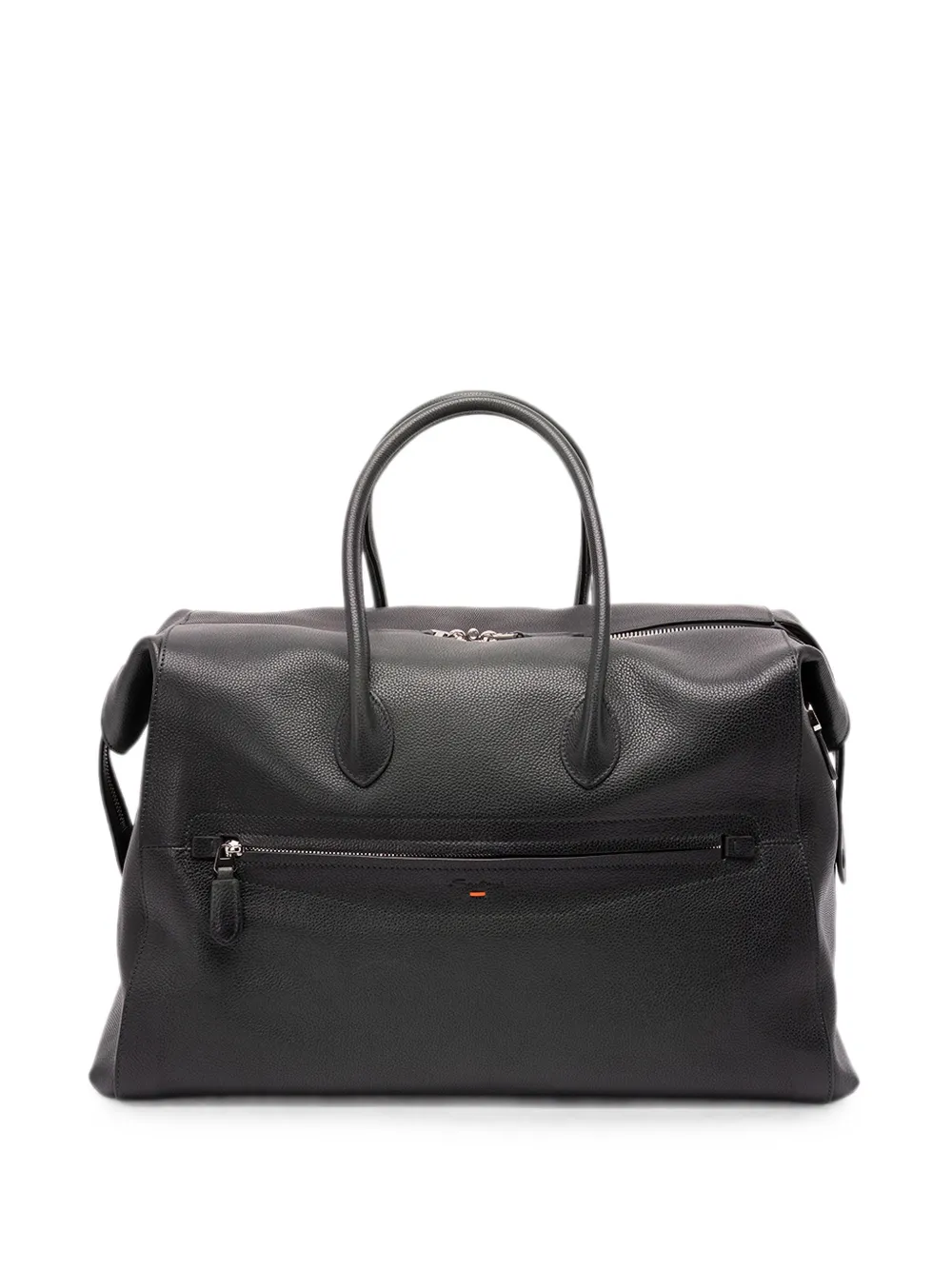 Santoni grained-leather holdall - Grün