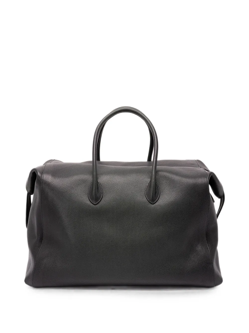Santoni Grained-leather Holdall in Green, view 2