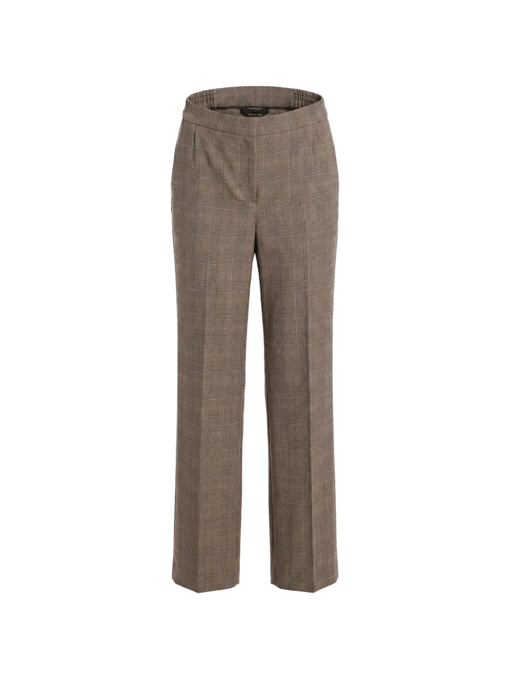 TWINSET Prince of Wales check trousers - Nude