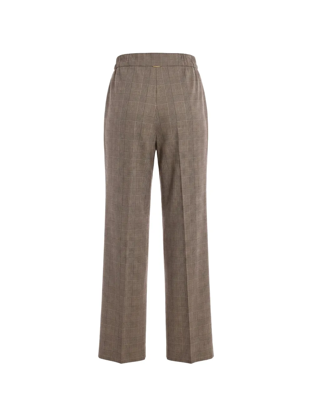 TWINSET Geruite broek Beige