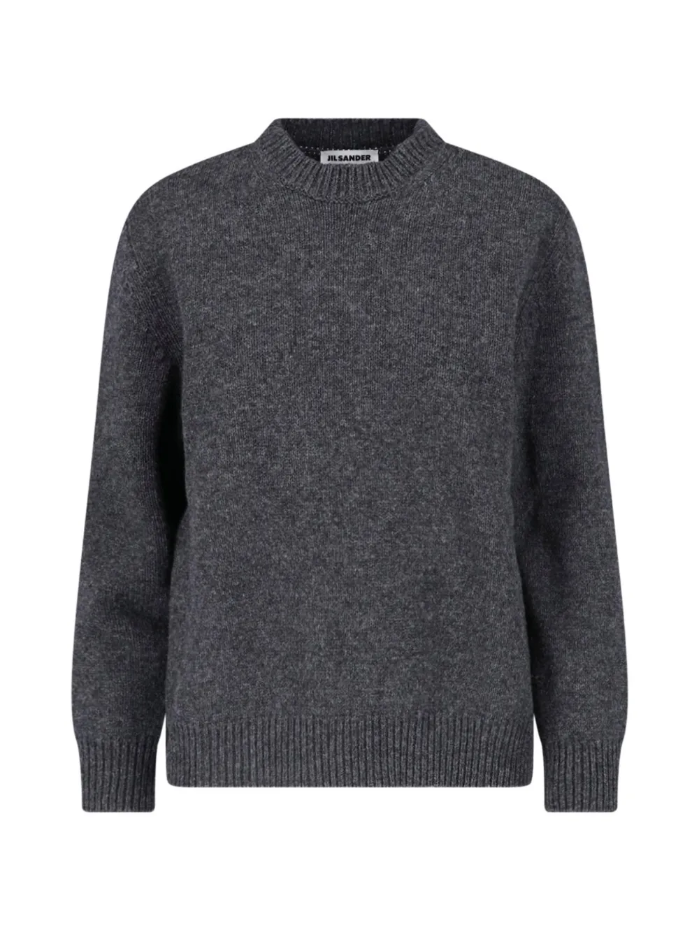 Jil Sander open-back ribbed-trim sweater - Grigio