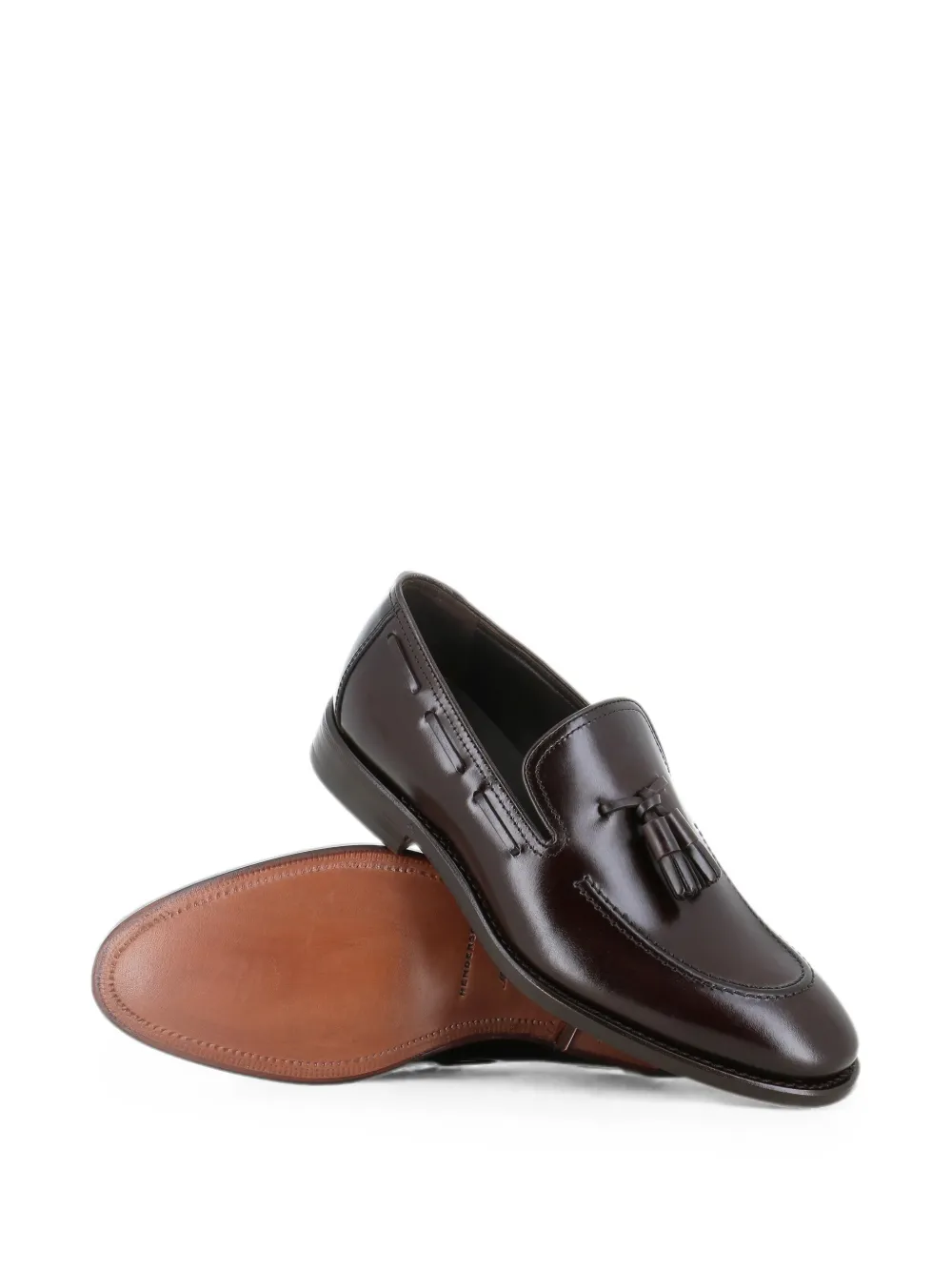 Henderson Baracco tassel leather loafers Bruin