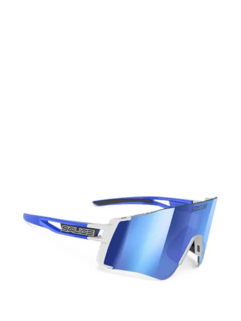 SALICE geometric-frame logo-plaque sunglasses