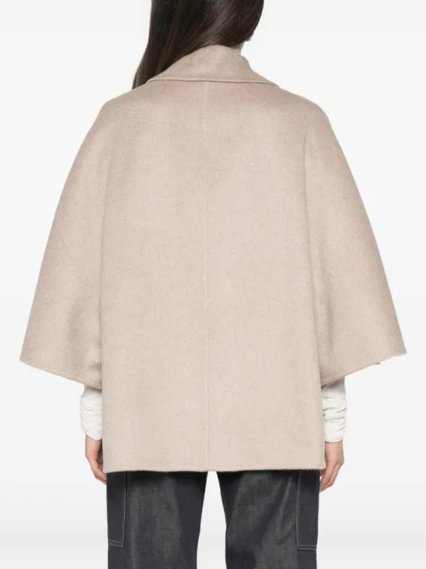 Max Mara ダブルブレスト ケープ | ニュートラル | FARFETCH JP