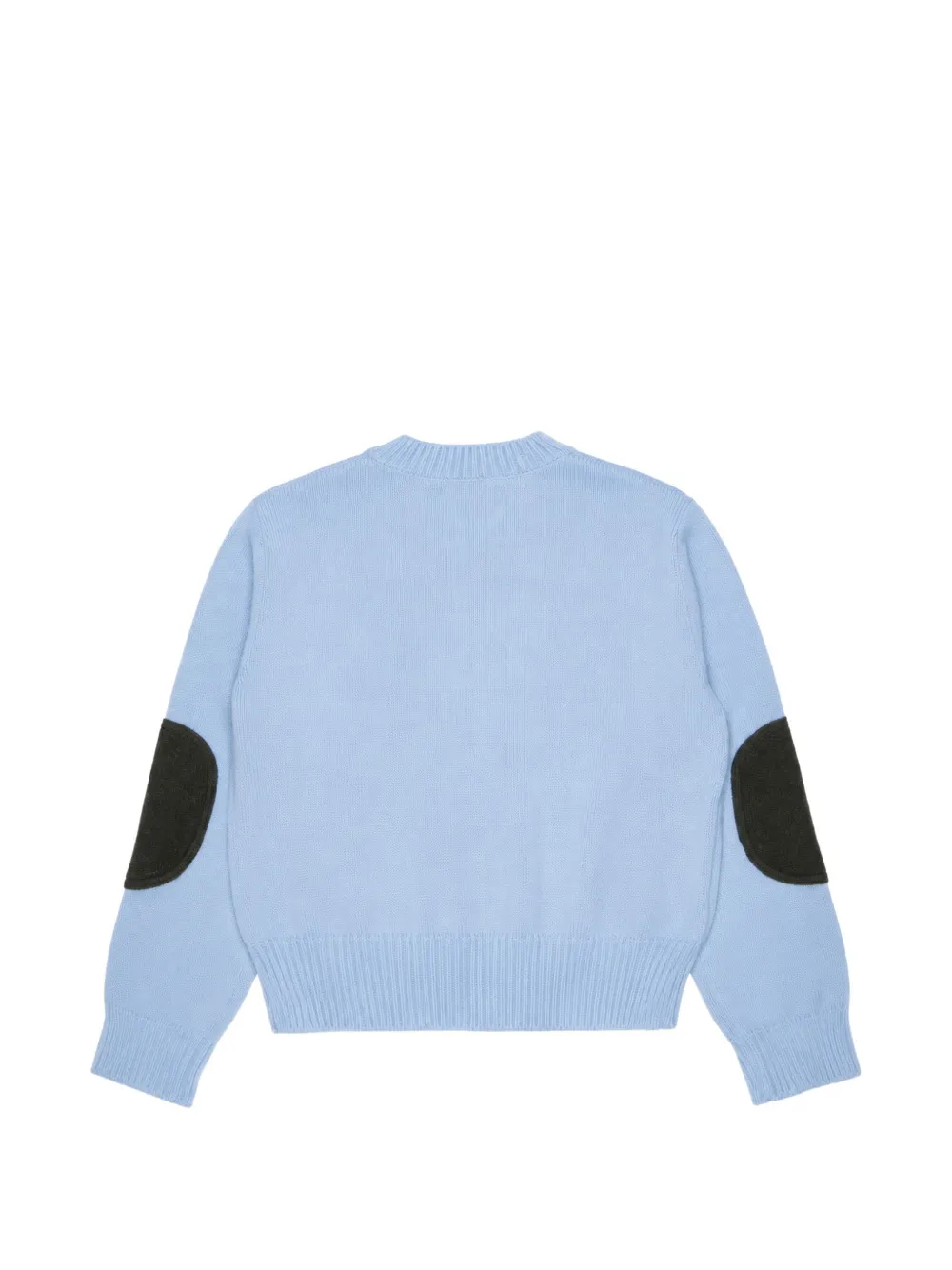 Marni Kids Trui met elleboogpatch en hart-intarsia Blauw