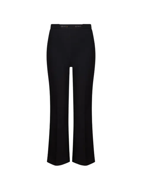 Elisabetta Franchi horsebit-detail flared trousers
