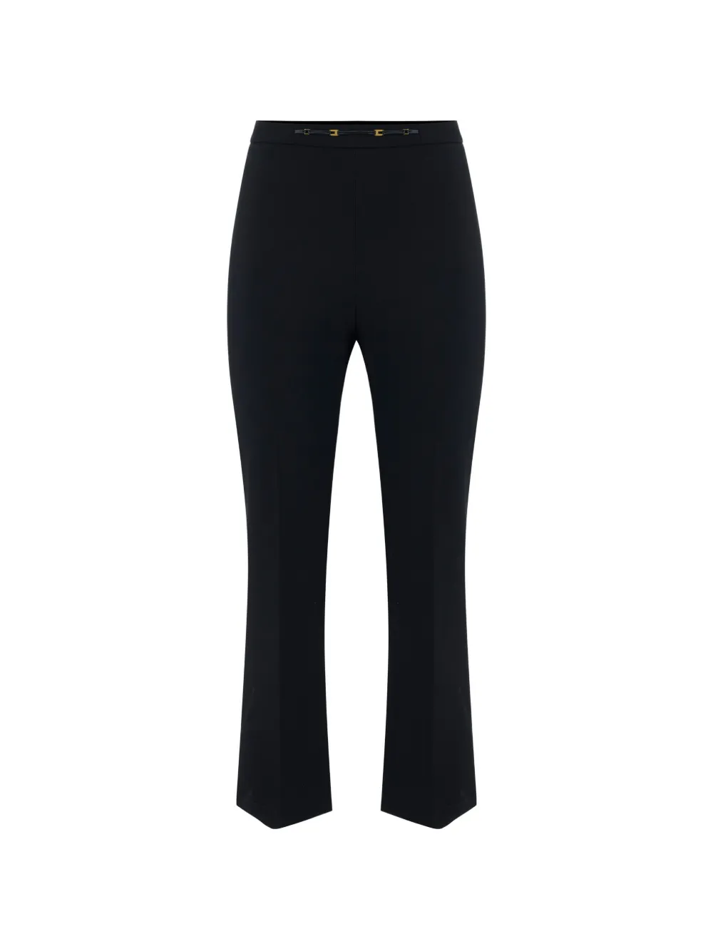 Elisabetta Franchi horsebit-detail flared trousers