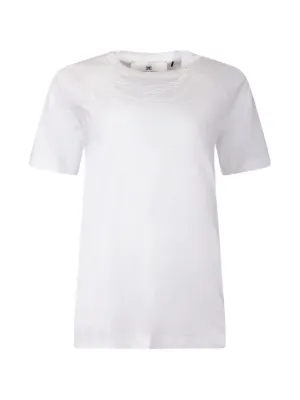 Tory Burch logo-patch T-shirt | White | FARFETCH