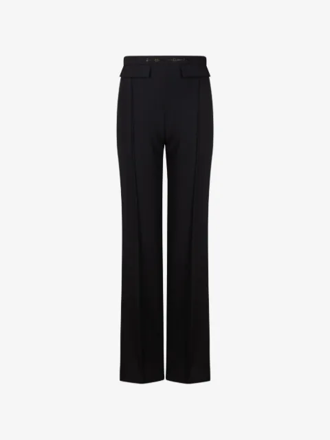 Elisabetta Franchi pantalones rectos con detalle Horsebit