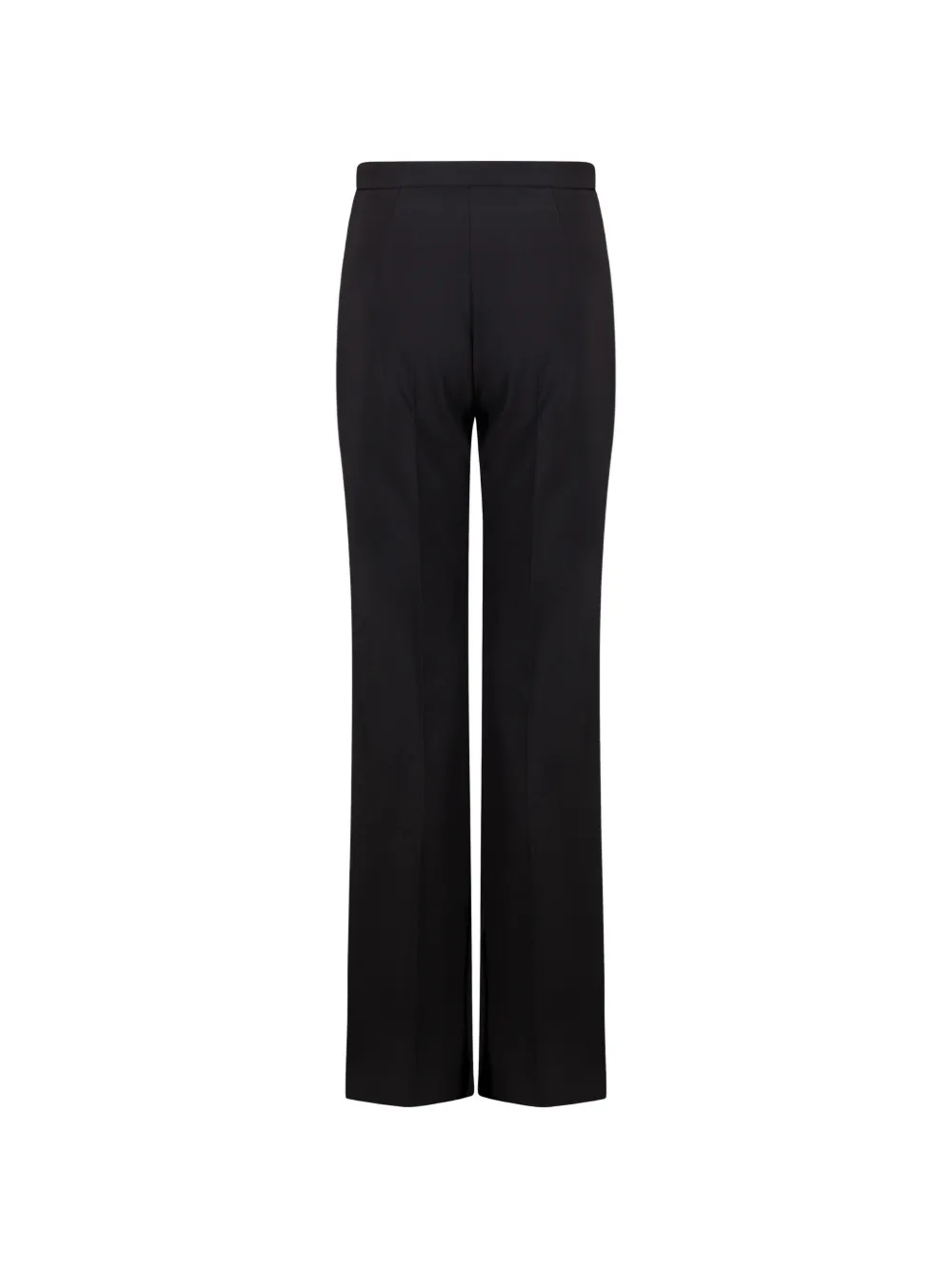 Elisabetta Franchi Stretch broek met dubbele laag crêpe Zwart