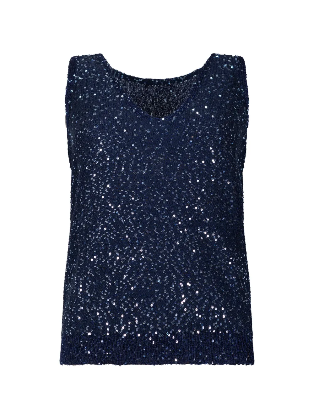 Weekend Max Mara sequin-embellished sleeveless sweater - Blau