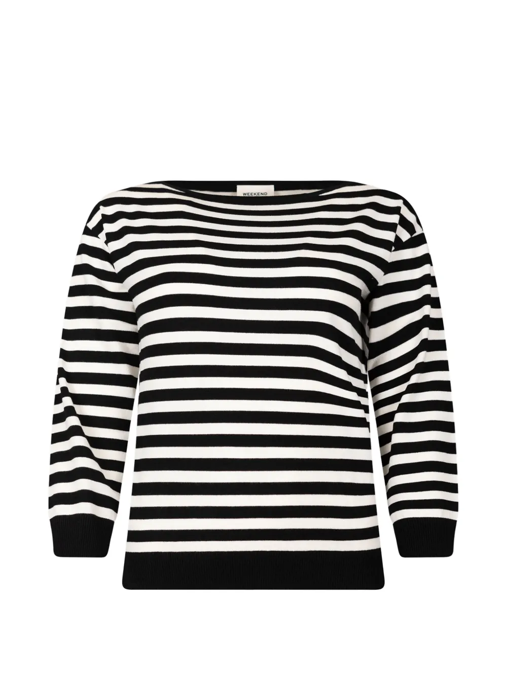 Weekend Max Mara striped boat-neck sweater - Bianco