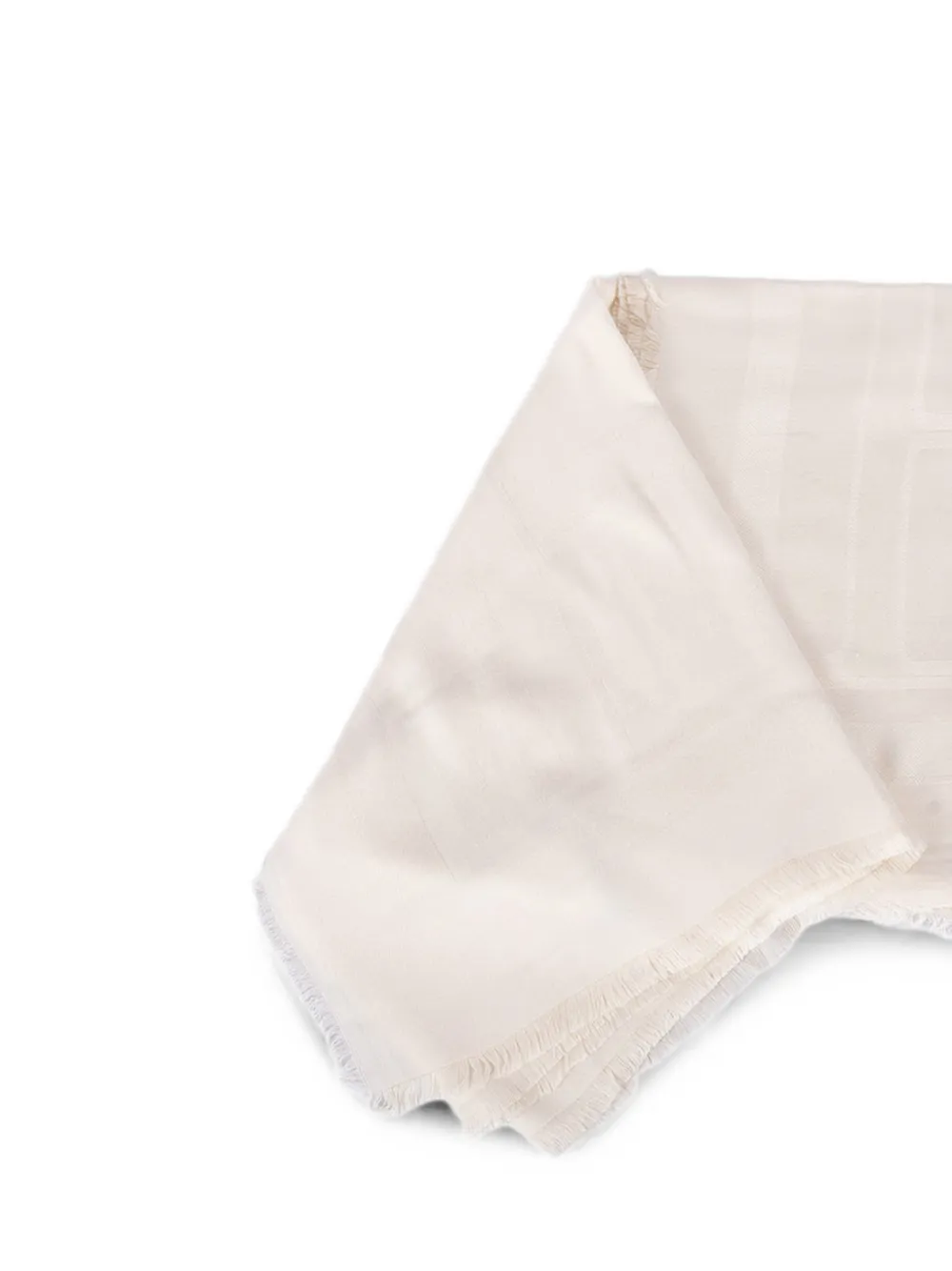 Elisabetta Franchi Sjaal met logo jacquard Beige