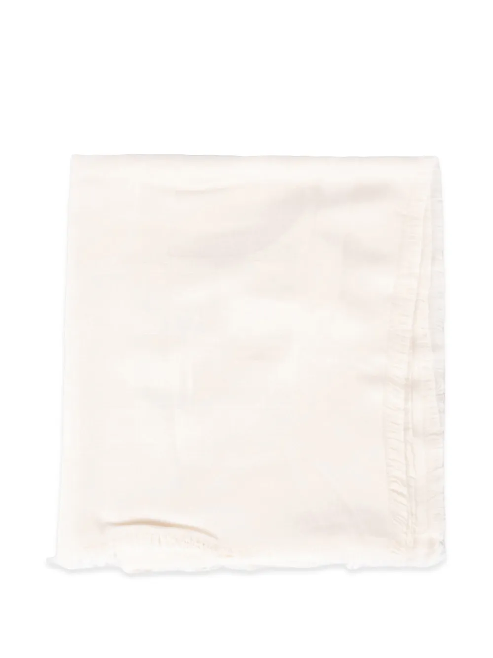 Elisabetta Franchi logo-jacquard frayed scarf - Toni neutri