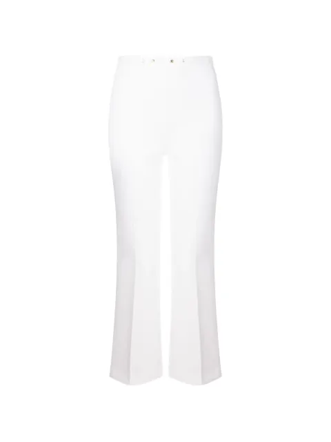 Elisabetta Franchi logo-plaque flared trousers