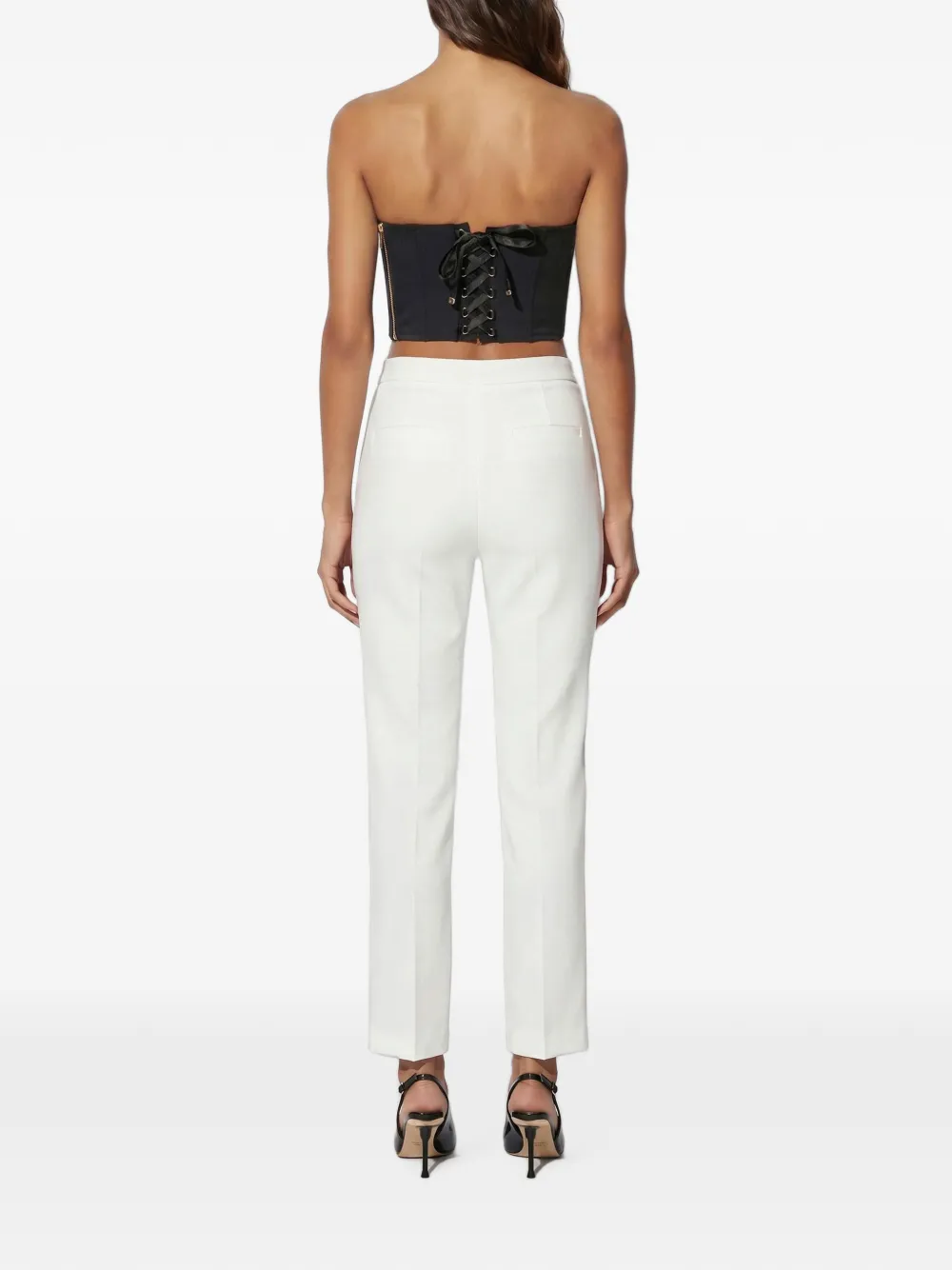 Elisabetta Franchi Flared broek Wit