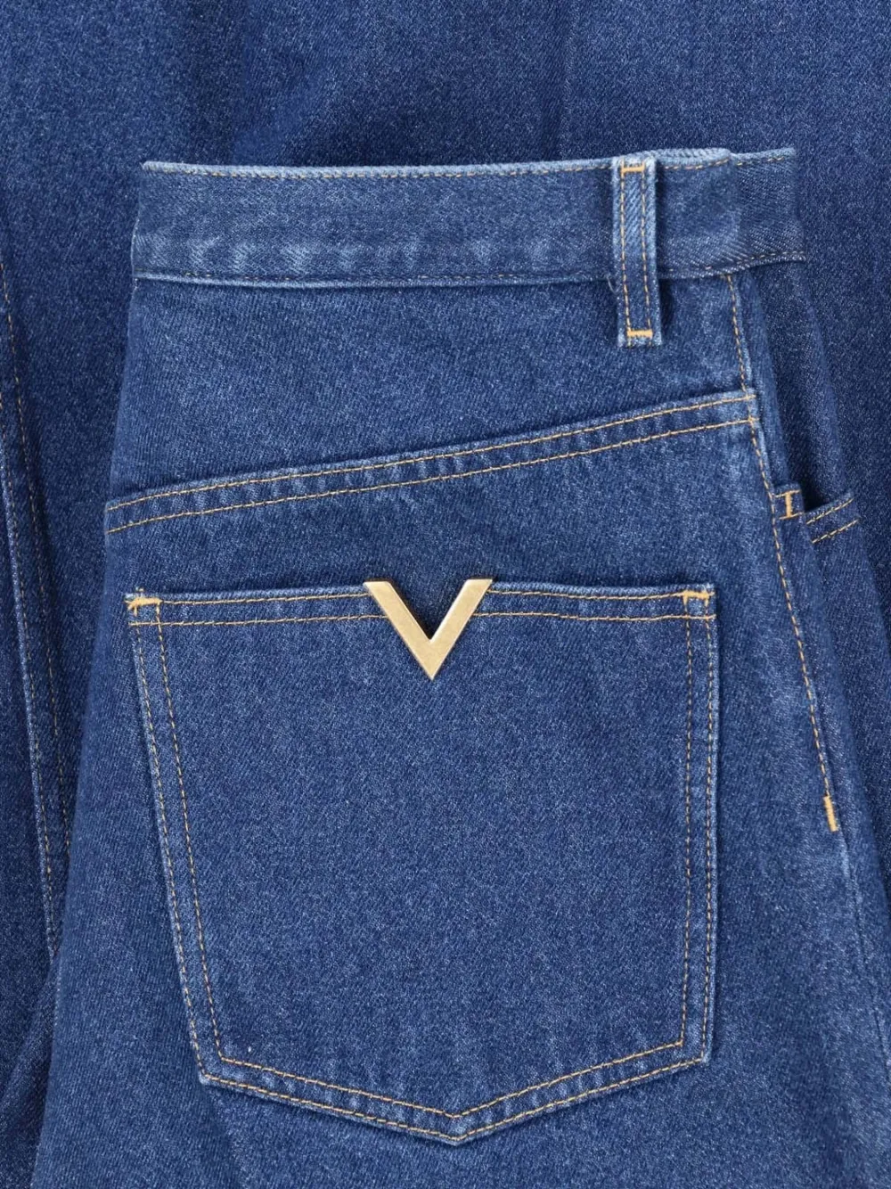 Valentino Garavani VGold straight jeans Blauw